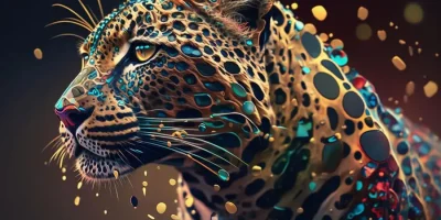 تصویر استوک هوش مصنوعی پلنگ
